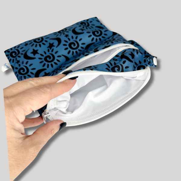 Luxury SMALL  Double Wetbag - Reusable Wet Wipes Bag